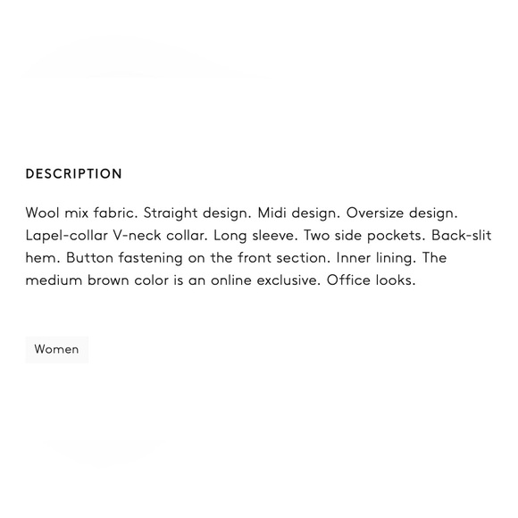 MANGO Oversized Wool Coat/ Size S - Picture 9 of 10